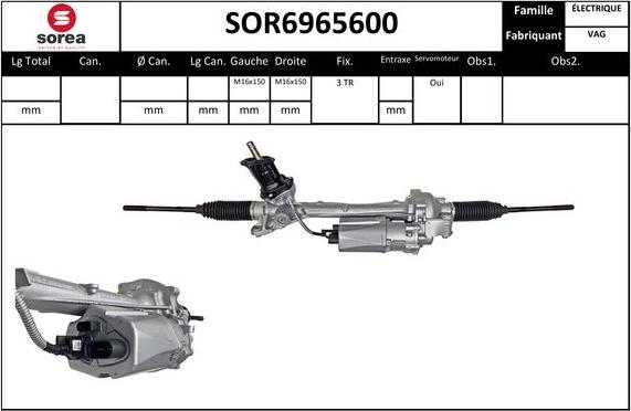 EAI SOR6965600 - Рулевой механизм, рейка autosila-amz.com