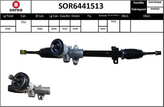 EAI SOR6441513 - Рулевой механизм, рейка autosila-amz.com