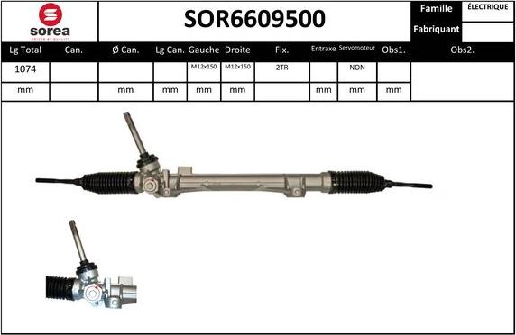 EAI SOR6609500 - Рулевой механизм, рейка autosila-amz.com