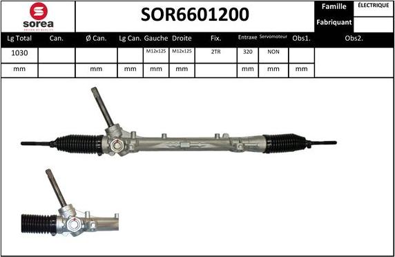 EAI SOR6601200 - Рулевой механизм, рейка autosila-amz.com