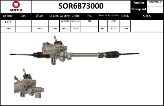 EAI SOR6873000 - Рулевой механизм, рейка autosila-amz.com