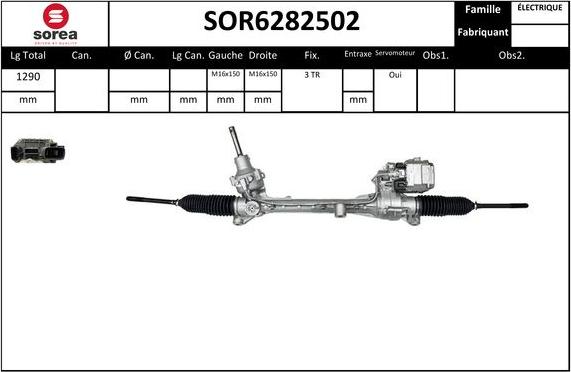 EAI SOR6282502 - Рулевой механизм, рейка autosila-amz.com