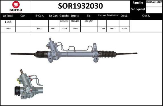 EAI SOR1932030 - Рулевой механизм, рейка autosila-amz.com