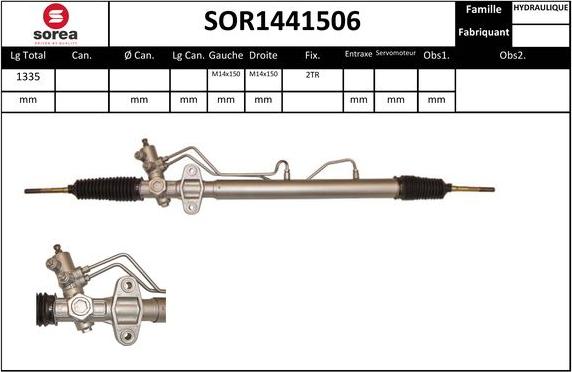 EAI SOR1441506 - Рулевой механизм, рейка autosila-amz.com