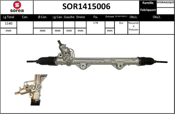 EAI SOR1415006 - Рулевой механизм, рейка autosila-amz.com