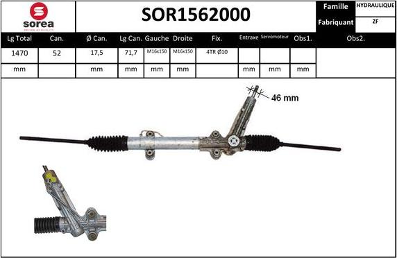 EAI SOR1562000 - Рулевой механизм, рейка autosila-amz.com