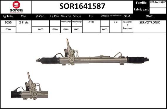 EAI SOR1641587 - Рулевой механизм, рейка autosila-amz.com