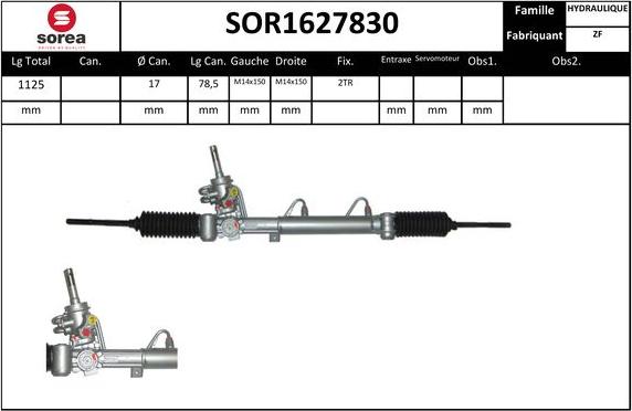 EAI SOR1627830 - Рулевой механизм, рейка autosila-amz.com