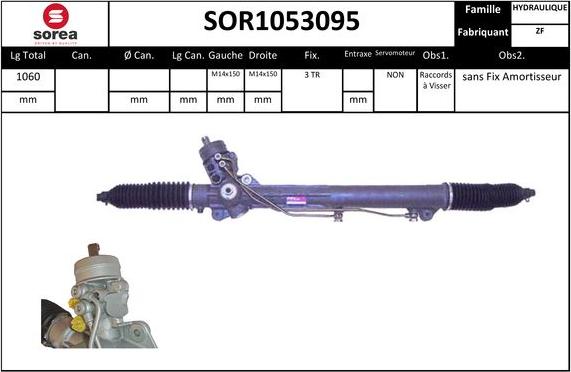 EAI SOR1053095 - Рулевой механизм, рейка autosila-amz.com