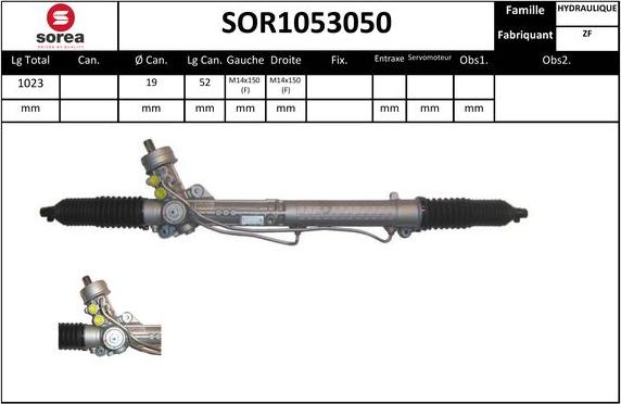 EAI SOR1053050 - Рулевой механизм, рейка autosila-amz.com