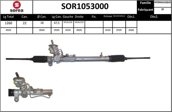EAI SOR1053000 - Рулевой механизм, рейка autosila-amz.com