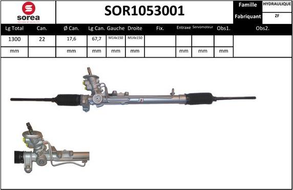 EAI SOR1053001 - Рулевой механизм, рейка autosila-amz.com