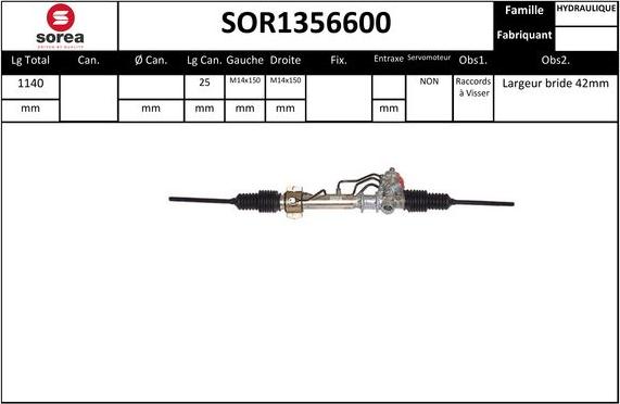 EAI SOR1356600 - Рулевой механизм, рейка autosila-amz.com
