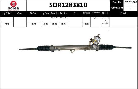 EAI SOR1283810 - Рулевой механизм, рейка autosila-amz.com