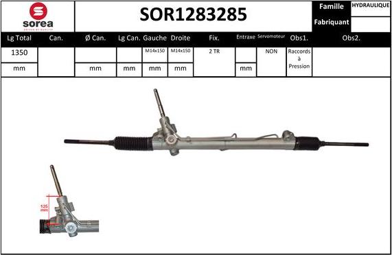 EAI SOR1283285 - Рулевой механизм, рейка autosila-amz.com