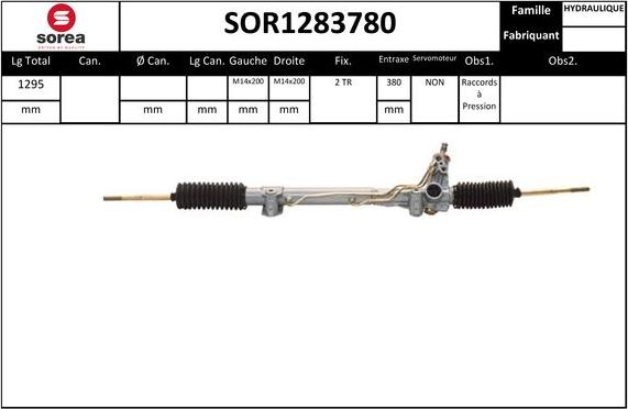 EAI SOR1283780 - Рулевой механизм, рейка autosila-amz.com