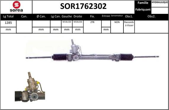 EAI SOR1762302 - Рулевой механизм, рейка autosila-amz.com