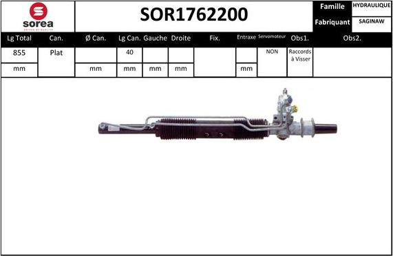 EAI SOR1762200 - Рулевой механизм, рейка autosila-amz.com