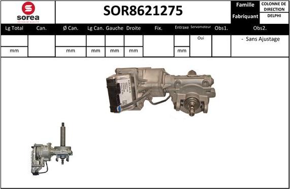 EAI SOR8621275 - Рулевая колонка autosila-amz.com