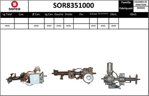 EAI SOR8351000 - Рулевая колонка autosila-amz.com