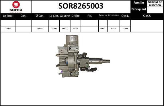 EAI SOR8265003 - Рулевая колонка autosila-amz.com