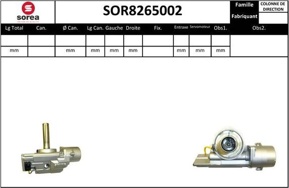 EAI SOR8265002 - Рулевая колонка autosila-amz.com