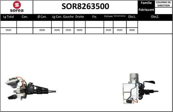 EAI SOR8263500 - Рулевая колонка autosila-amz.com