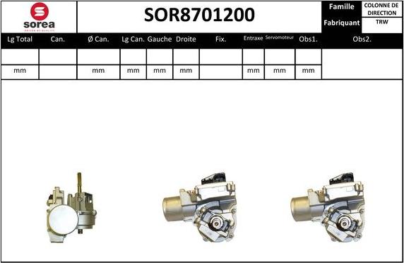 EAI SOR8701200 - Рулевая колонка autosila-amz.com