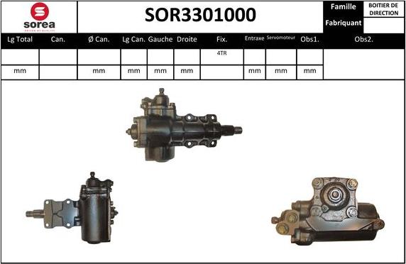 EAI SOR3301000 - Рулевой механизм, рейка autosila-amz.com