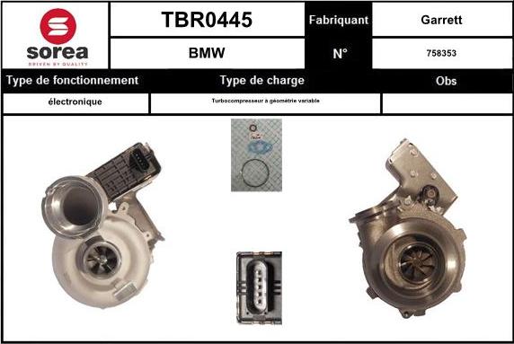 EAI TBR0445 - Турбина, компрессор autosila-amz.com