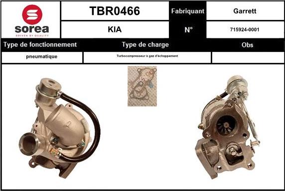 EAI TBR0466 - Турбина, компрессор autosila-amz.com