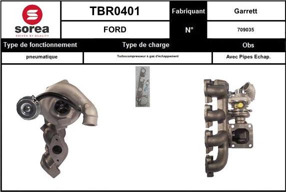 EAI TBR0401 - Турбина, компрессор autosila-amz.com