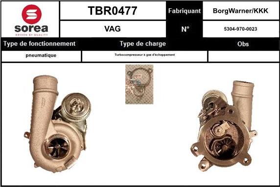 EAI TBR0477 - Турбина, компрессор autosila-amz.com