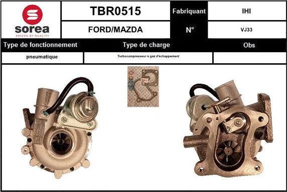 EAI TBR0515 - Турбина, компрессор autosila-amz.com
