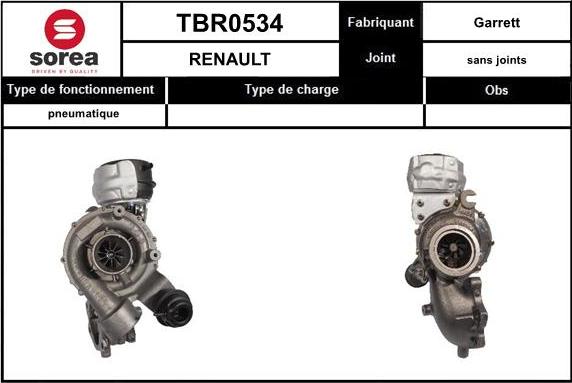 EAI TBR0534 - Турбина, компрессор autosila-amz.com