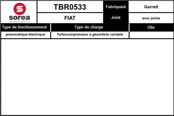 EAI TBR0533 - Турбина, компрессор autosila-amz.com