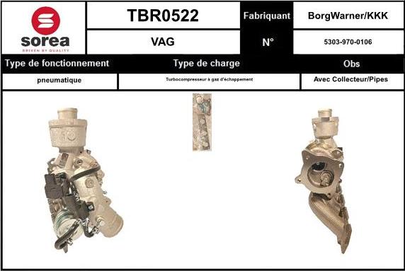 EAI TBR0522 - Турбина, компрессор autosila-amz.com