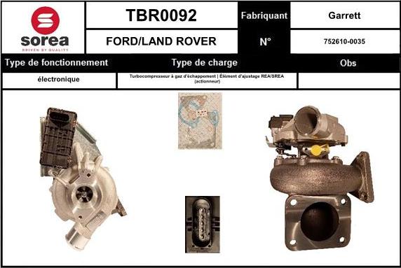 EAI TBR0092 - Турбина, компрессор autosila-amz.com