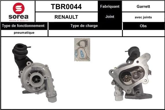 EAI TBR0044 - Турбина, компрессор autosila-amz.com