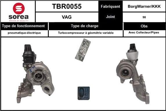 EAI TBR0055 - Турбина, компрессор autosila-amz.com