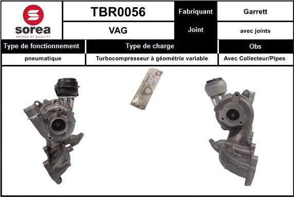 EAI TBR0056 - Турбина, компрессор autosila-amz.com