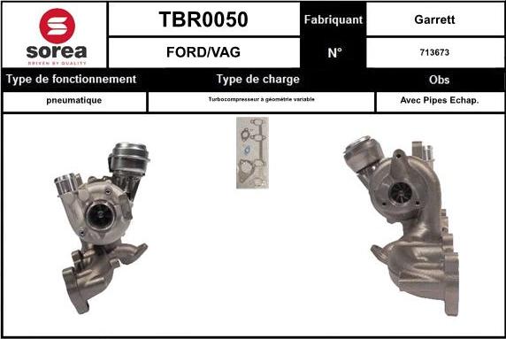 EAI TBR0050 - Турбина, компрессор autosila-amz.com