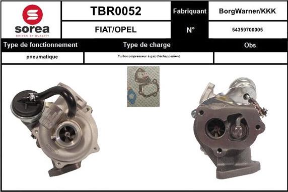 EAI TBR0052 - Турбина, компрессор autosila-amz.com