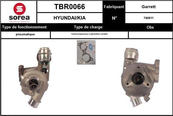 EAI TBR0066 - Турбина, компрессор autosila-amz.com