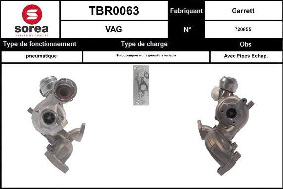 EAI TBR0063 - Турбина, компрессор autosila-amz.com