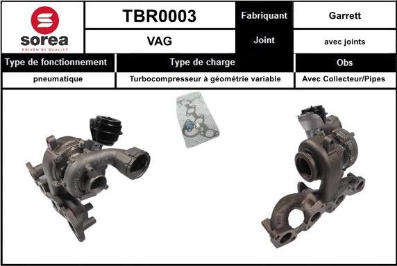 EAI TBR0003 - Турбина, компрессор autosila-amz.com