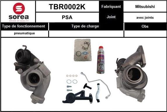EAI TBR0002K - Турбина, компрессор autosila-amz.com