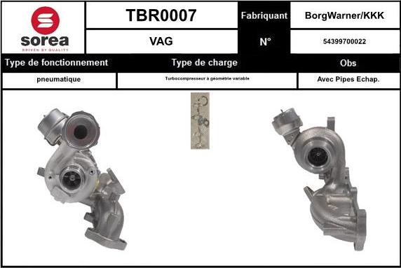 EAI TBR0007 - Турбина, компрессор autosila-amz.com