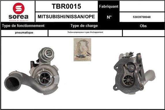 EAI TBR0015 - Турбина, компрессор autosila-amz.com