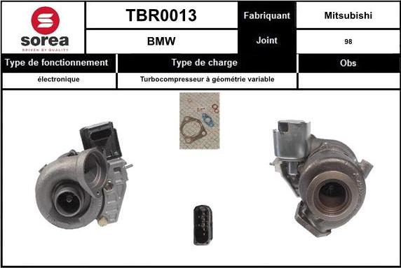 EAI TBR0013 - Турбина, компрессор autosila-amz.com